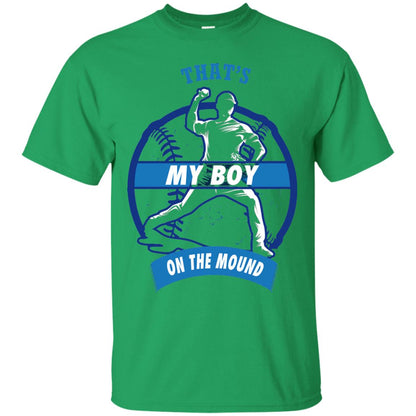Thats My Boy On The Mound Softball Pitcher Shirt Irish Green