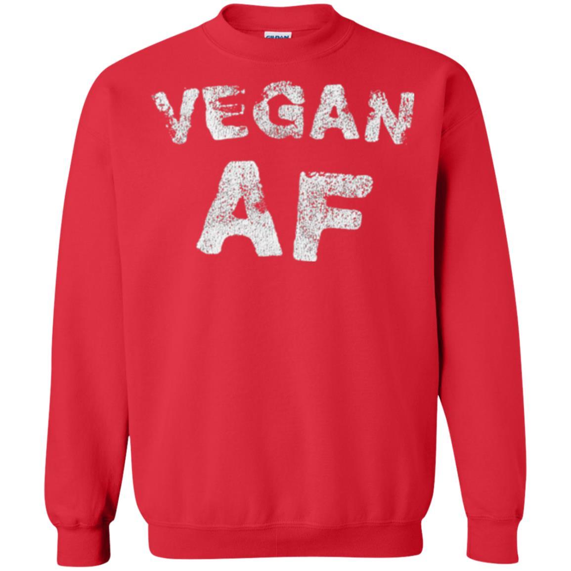 Vegetarian T-shirt Vintage Vegan Af T-shirt Red