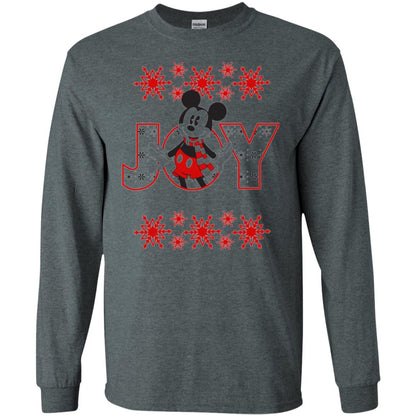 Christmas T-shirt Disney Mickey Mouse Joy Dark Heather