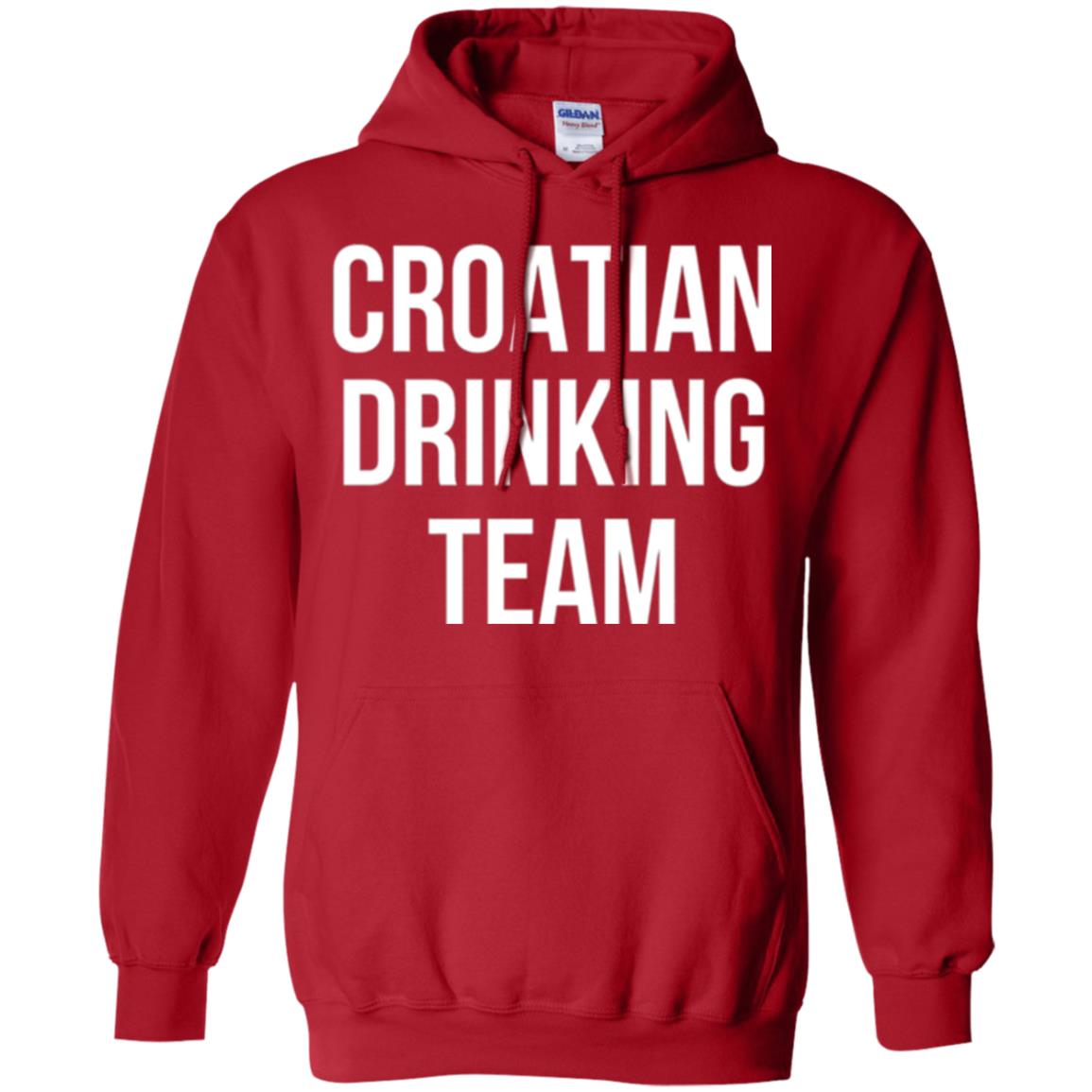Croatian Drinking Team Drinking T-shirt Red