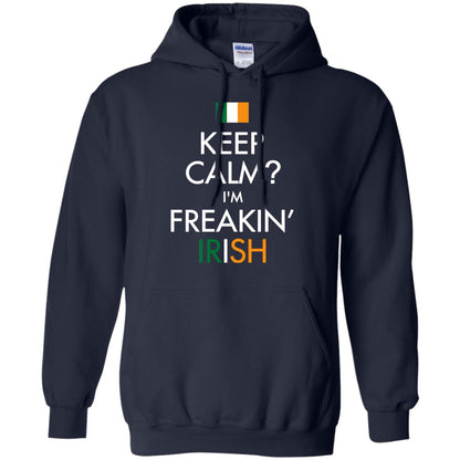 Keep Calm I_m Freakin_ Irish Saint Patrick_s Day Shirt Navy
