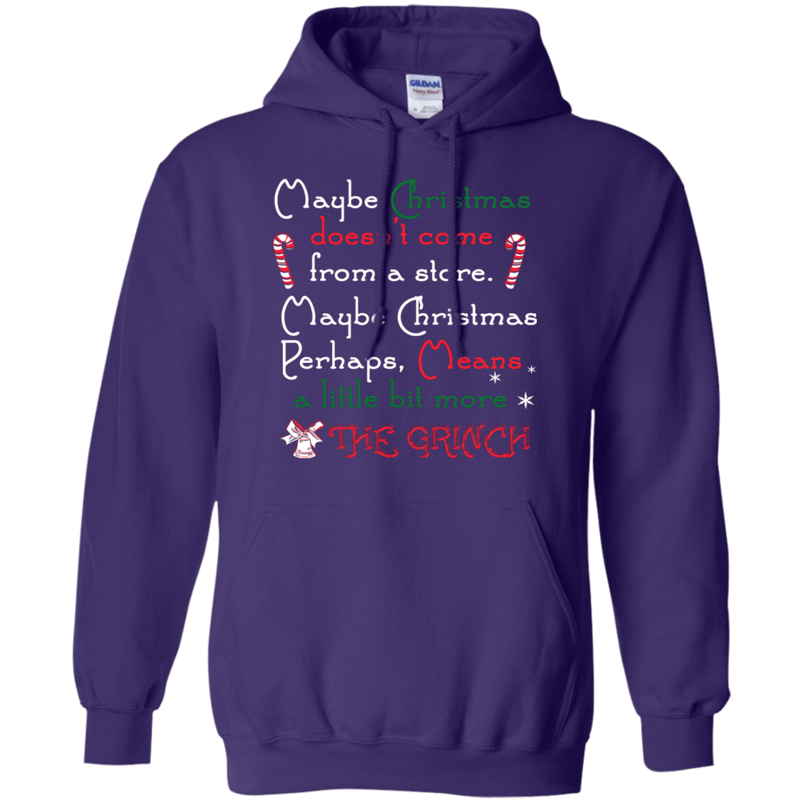 Christmas T-shirt Maybe Christmas Doesn't Come From A Store Purple