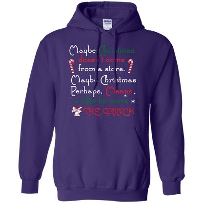 Christmas T-shirt Maybe Christmas Doesn't Come From A Store Purple