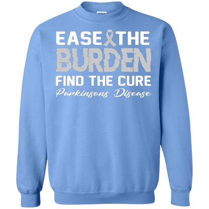 Ease The Burden Find The Cure Parkinson's Awareness T-shirt Carolina Blue