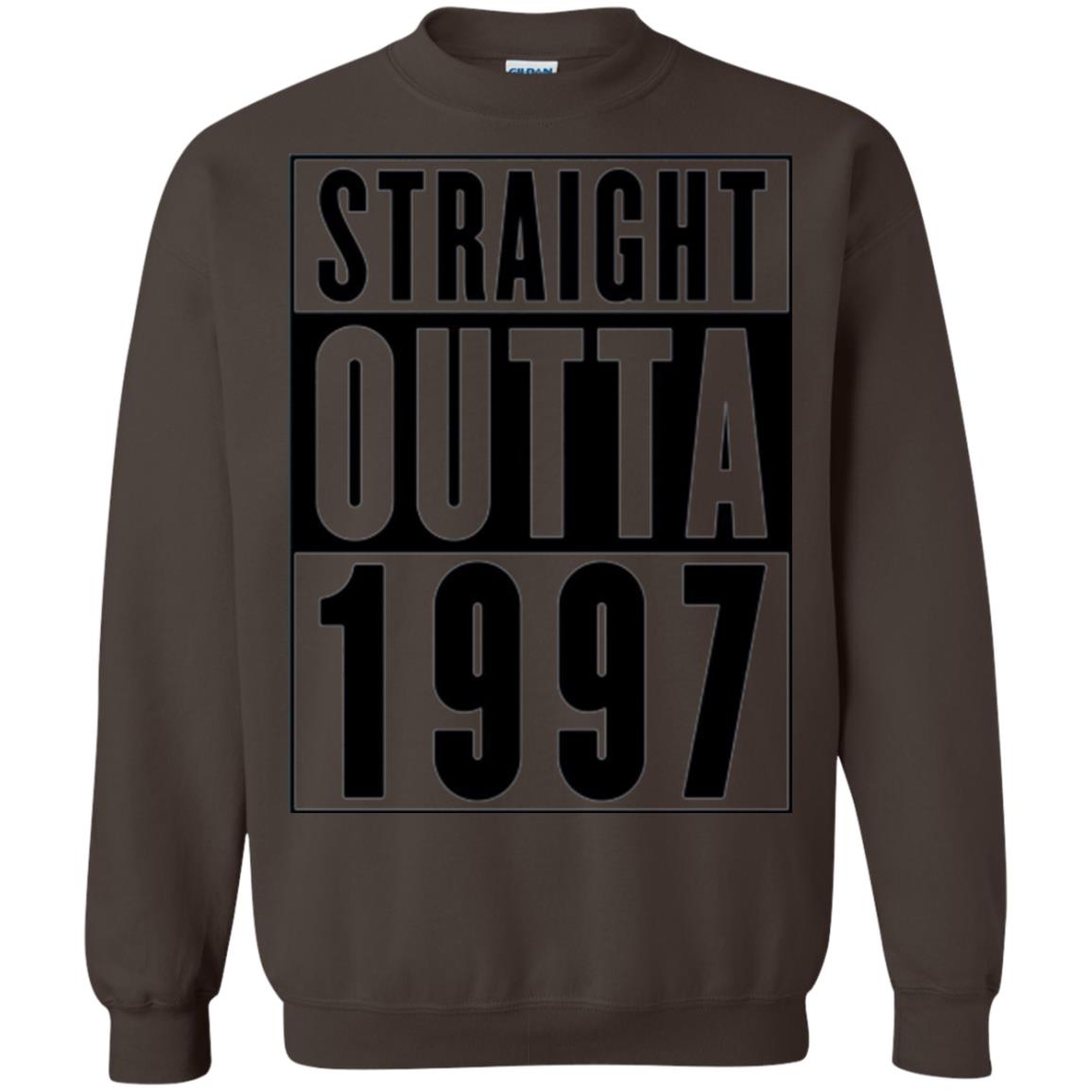 Straight Outta 1997 Cool 21st Birthday T-shirt Dark Chocolate