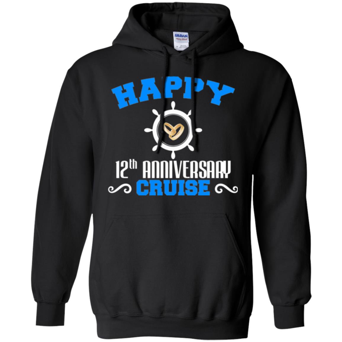 12th Anniversary T-shirt For Cruise Lover Gift For Couple