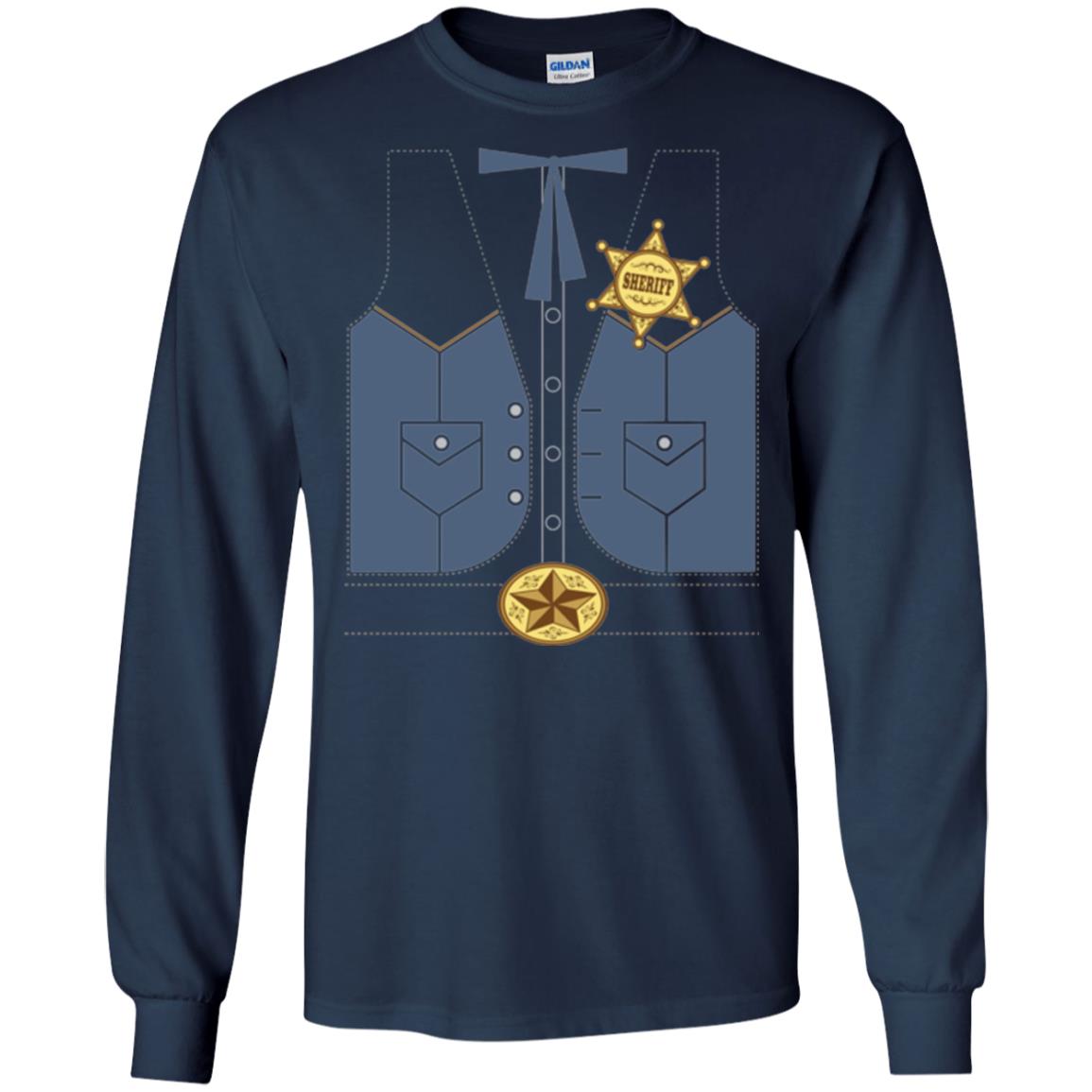 Western Cowboy Sheriff T-shirt Navy