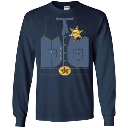 Western Cowboy Sheriff T-shirt Navy