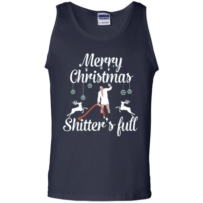 Christmas T-shirt Reindeer Merry Christmas Shitter's Full Navy