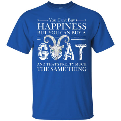 You Can_t Buy Happiness But You Can Buy A Goat Funny Goat Gift Shirt Royal
