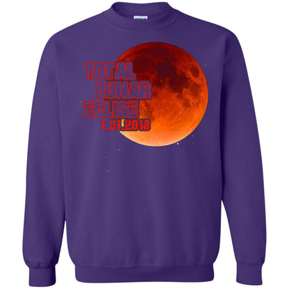 Blood Moon T-shirt Total Lunar Eclipse 1.31.2018 Purple