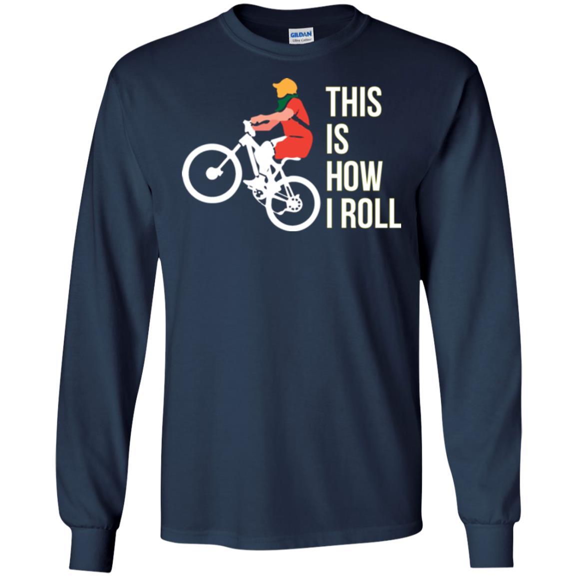 Bicycle T-shirt This Is How I Roll Navy