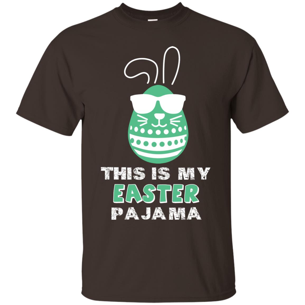 This Is My Easter Pajama Funny Easter T-shirt Dark Chocolate