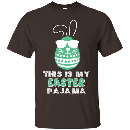 This Is My Easter Pajama Funny Easter T-shirt Dark Chocolate