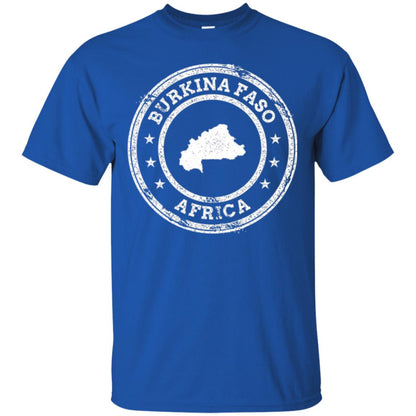 Burkina Faso Africa Passport Stamp T-shirt Royal
