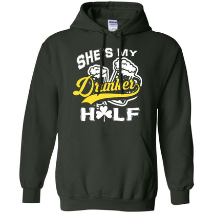 She's My Drunker Half Saint Patrick's Day T-shirt Forest Green