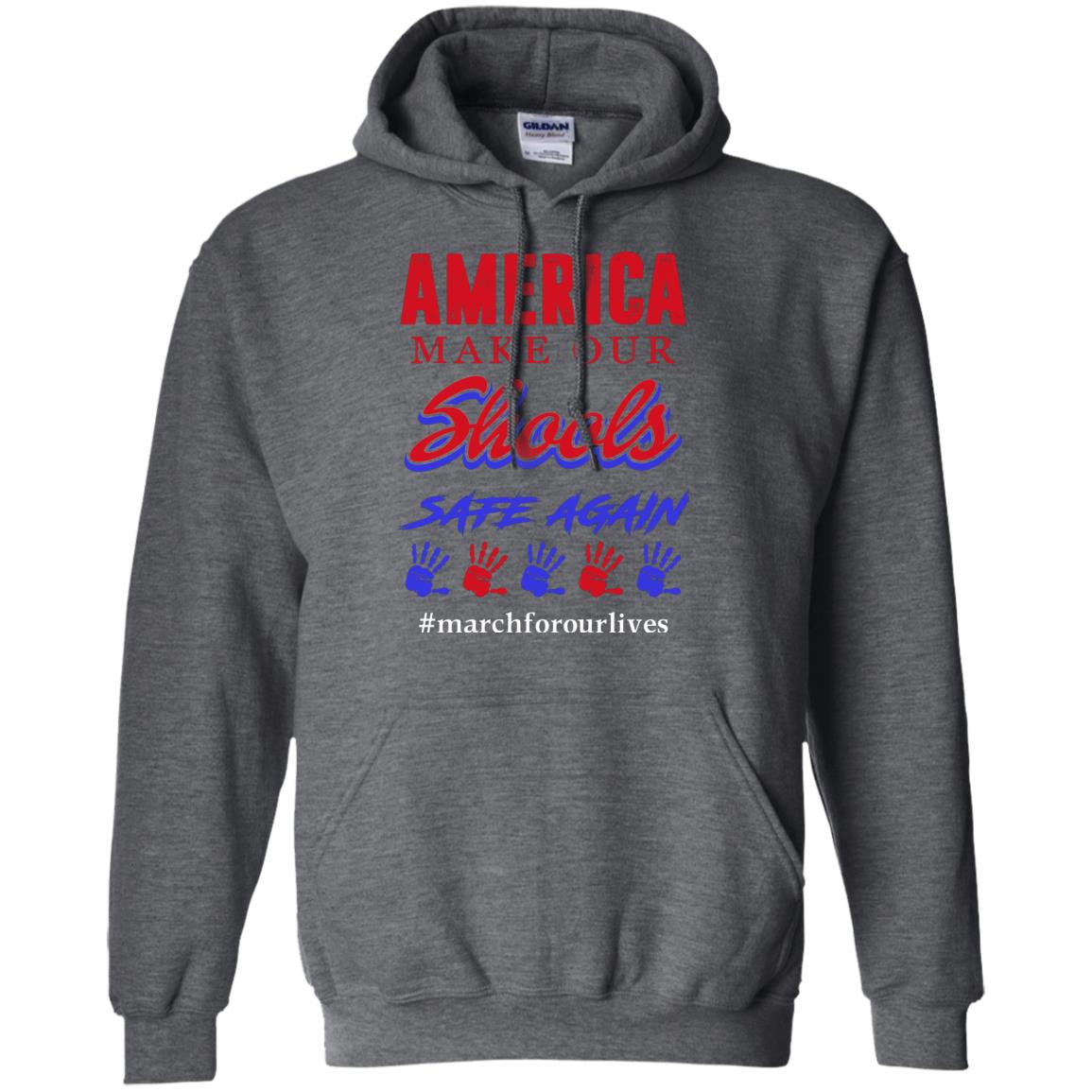 America Make Our Schools Safe Again Dark Heather