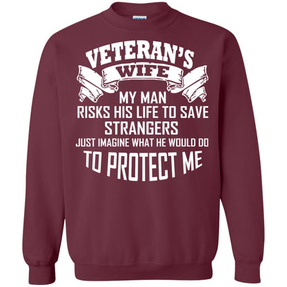 Veteran_s Wife My Man Risks His Life To Save Strangers Just Imagine What He Would Do To Protect Me Maroon