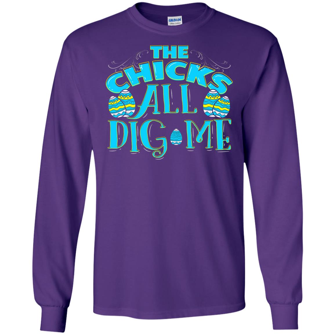 Cute Easter Shirts The Chicks All Dig Me Purple