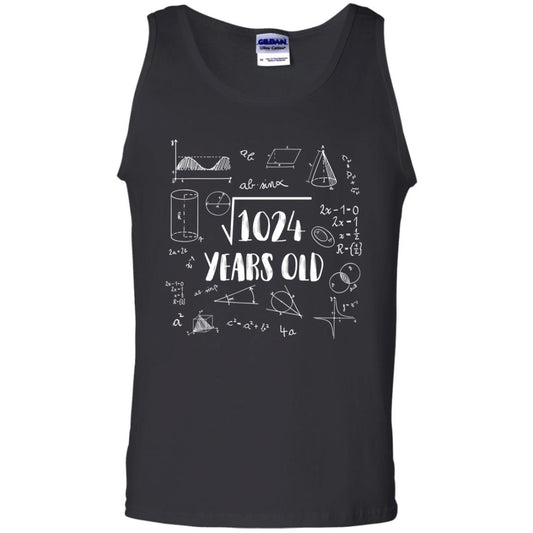 Square Root Of 1024 32nd Birthday 32 Years Old Math T-shirt Black