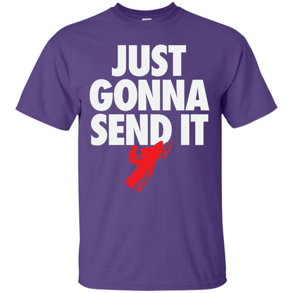Just Gonna Send It Snowmobile Lover T-shirt Purple