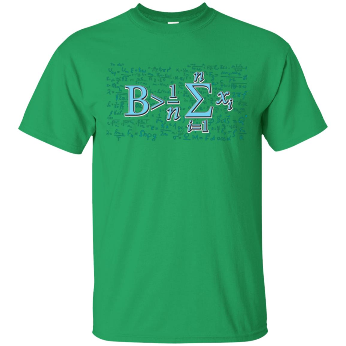 Math Lover T-shirt Be Greater Than Average Irish Green
