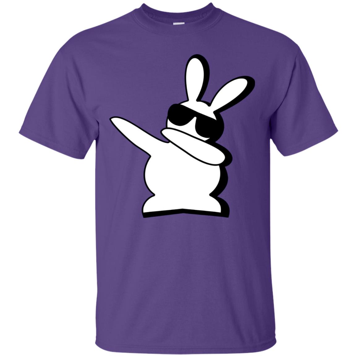 Dabbing Hip Hop Bunny Easter Dab Rabbit Dance T-shirt Purple