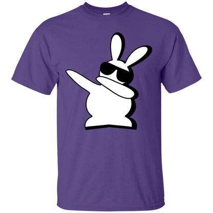 Dabbing Hip Hop Bunny Easter Dab Rabbit Dance T-shirt Purple