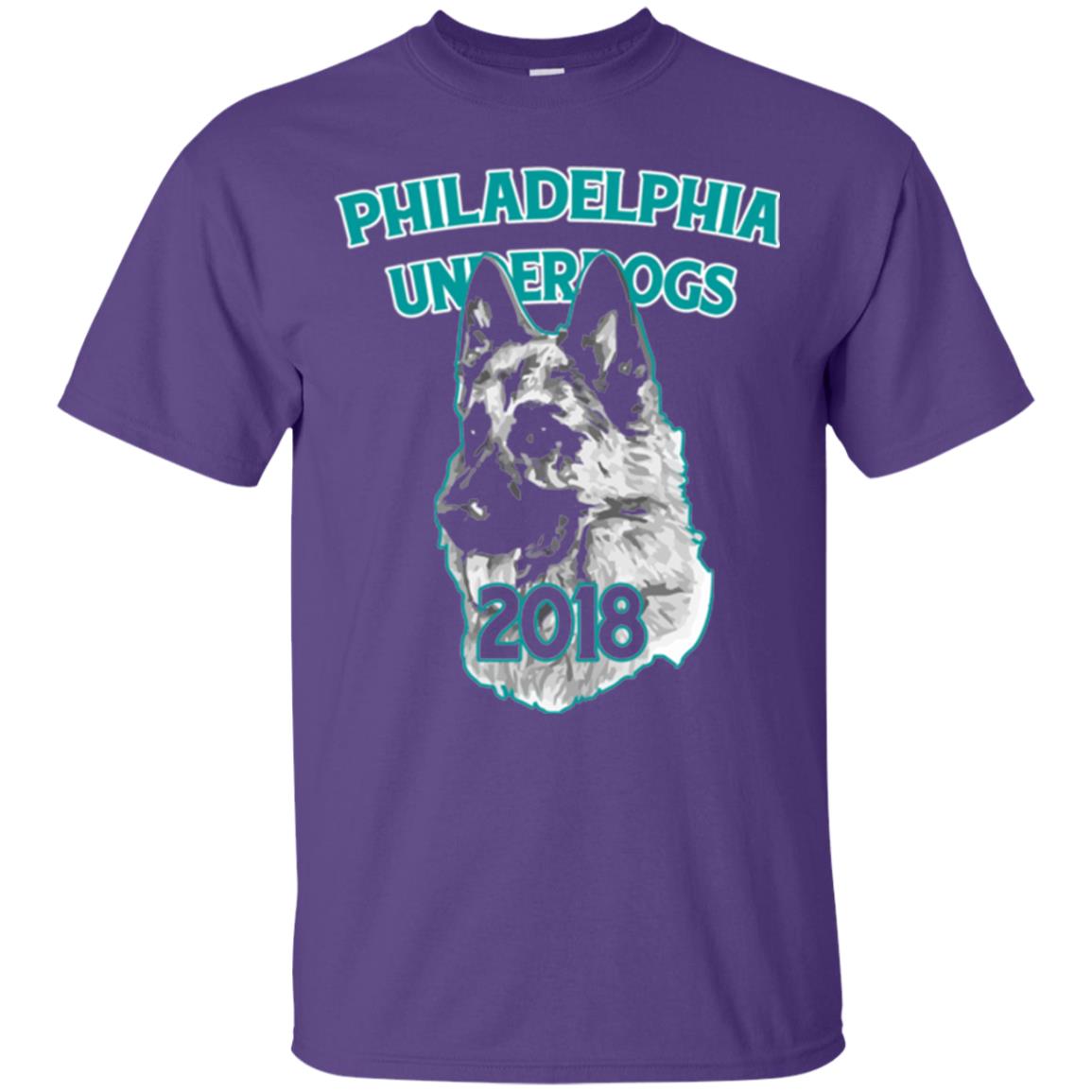 Dog Lover T-shirt Philadelphia Underdogs Celebration 2018 T-shirt Purple