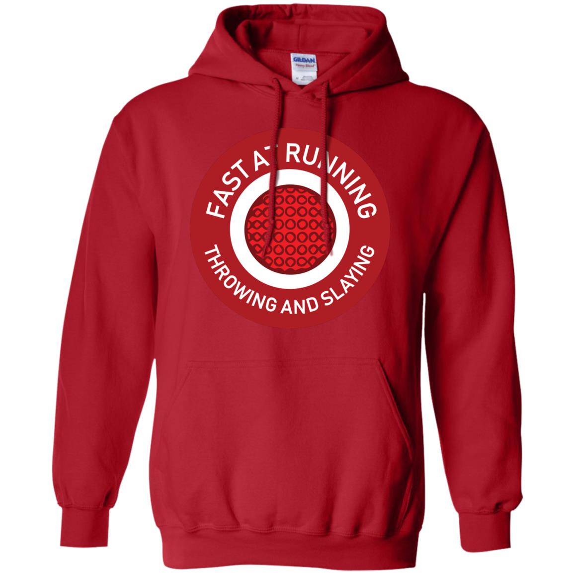 Fast At Running Throwing And Slaying Dodgeball Shirts Red