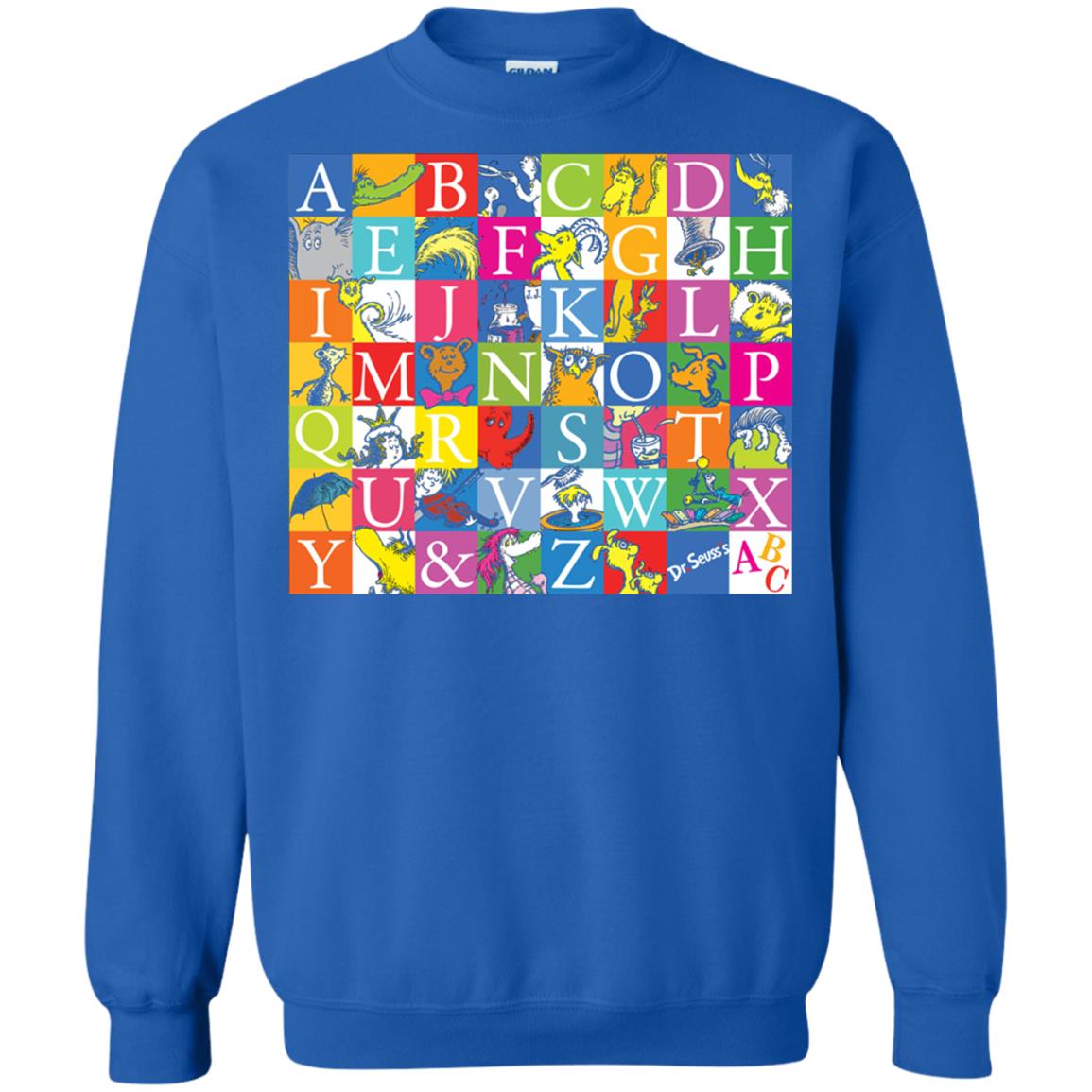 Dr. Seuss A To Z Gift Shirt For Funny Man Royal