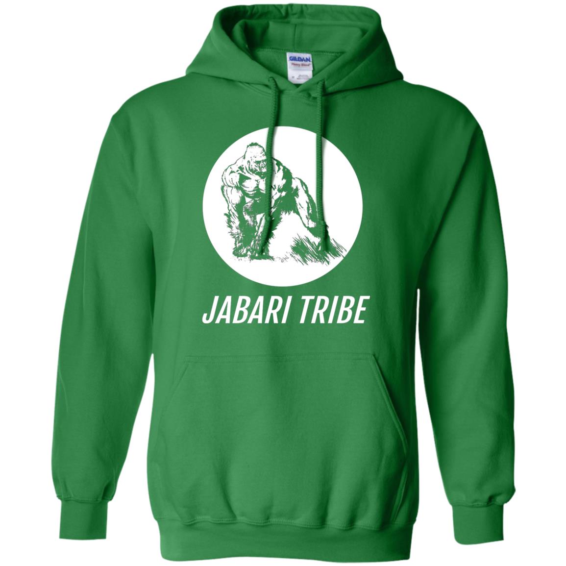 Jabari Tribe White Gorilla T-shirt Irish Green