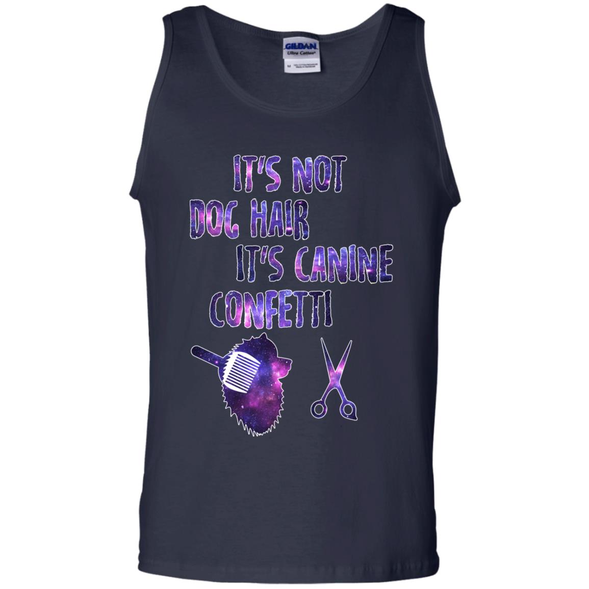 It's Not Dog Hair It's Canine Confetti Groomer Dog Shirt Navy