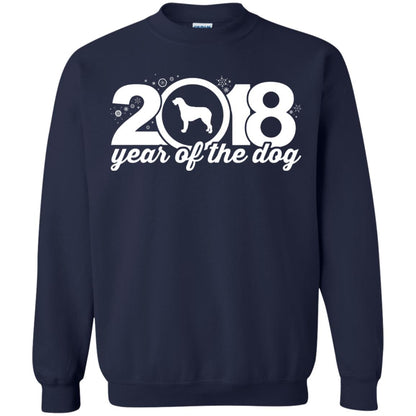 Irish Wolfhound Lover T-shirt 2018 Year Of The Dog New Year Navy