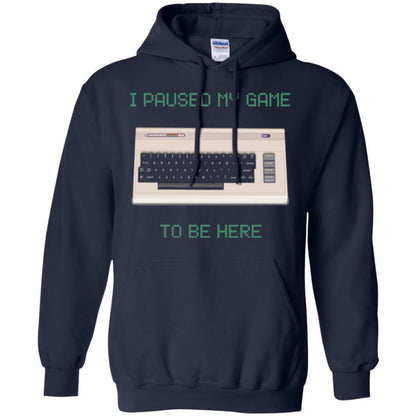 Retro Gamer T-shirt I Paused My Game To Be Here Navy