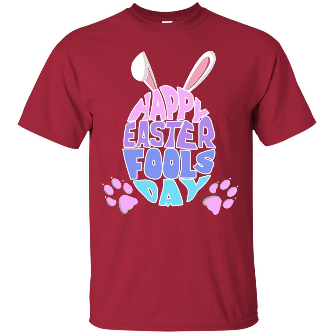 Happy Easter Fools Day Egg With Bunny Ears Shirt Cardinal
