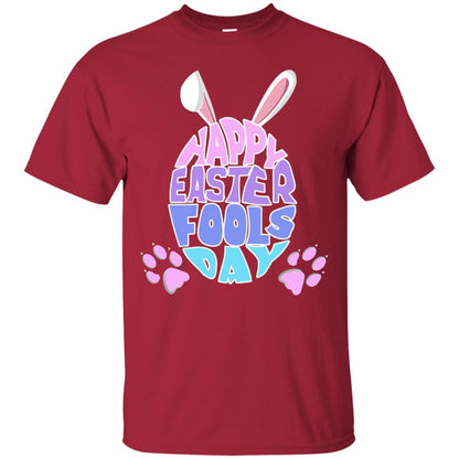 Happy Easter Fools Day Egg With Bunny Ears Shirt Cardinal