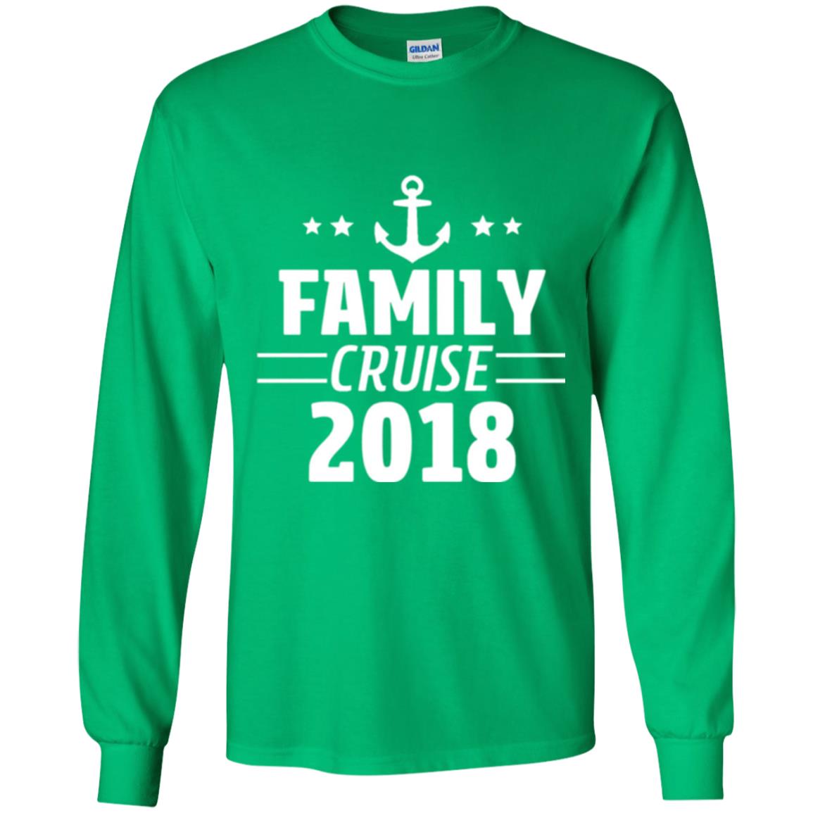 Family Cruise Vacation 2018 T-shirt Irish Green
