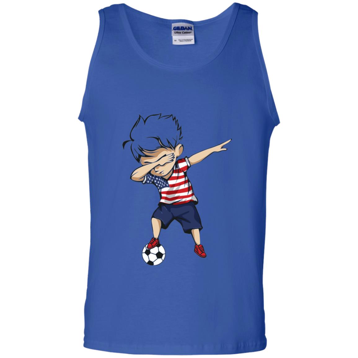 Dabbing Soccer Boy United States Jersey Shirt Usa Football Royal