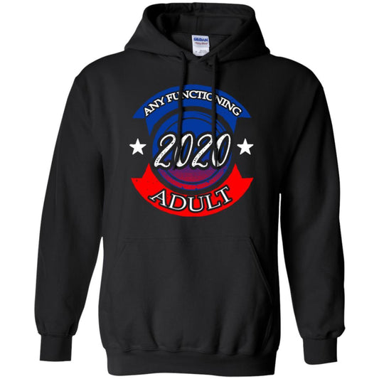 American Election Bumper T-shirt Any Functioning Adult 2020 Black