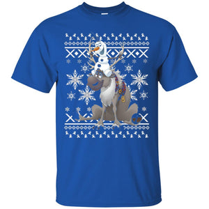 Film T-shirt Frozen Olaf Sven Riding Antler