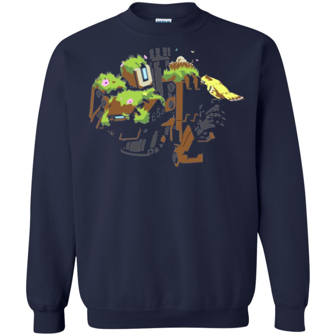 Film T-shirt Bastion Overgrown Spray T-shirt Navy