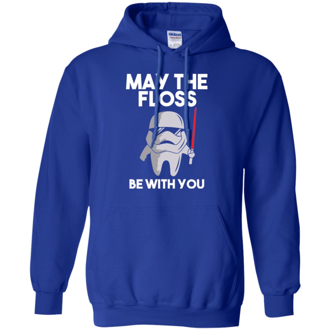 Dentist T-shirt May The Floss Be With You T-shirt Royal