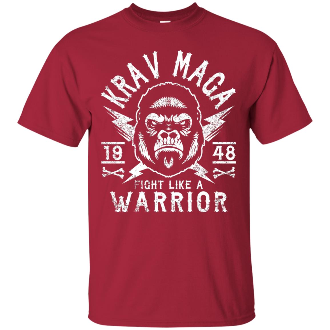 Krav Maga T-shirt Fight Like A Warrior Cardinal