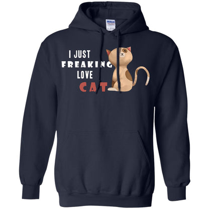 I Just Freaking Love Cat Shirt Navy