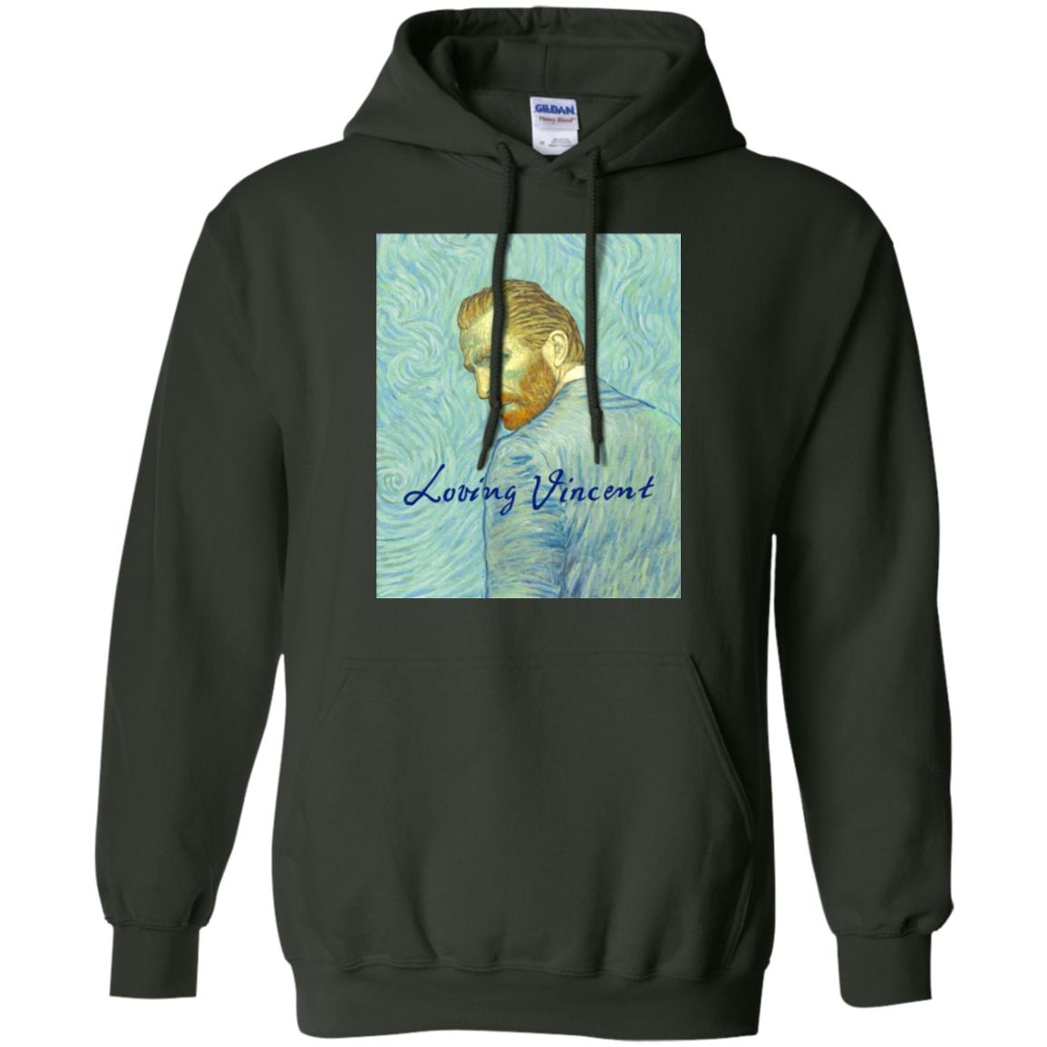 Movie Poster T-shirt Loving Vincent Forest Green