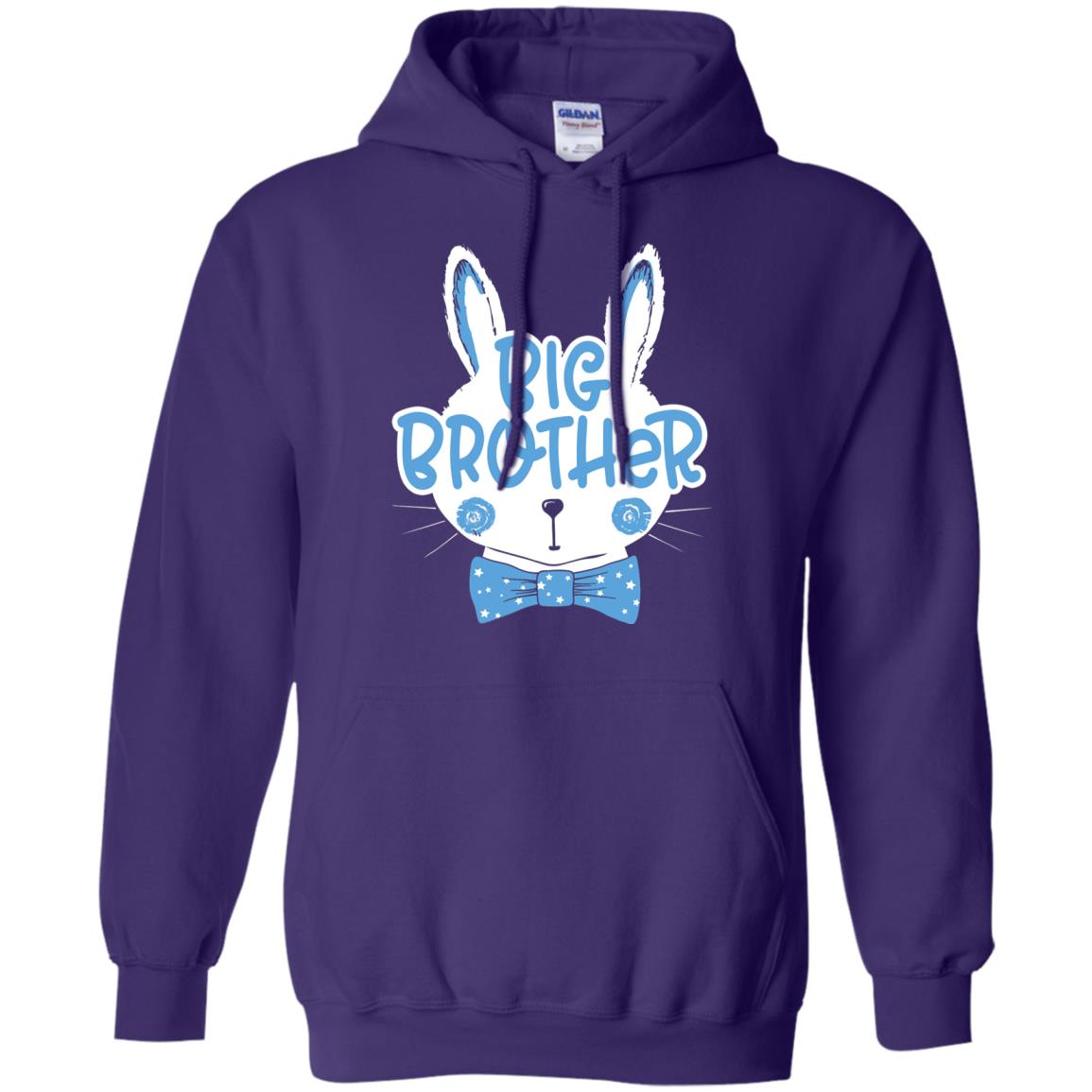 Easter Bunny Big Brother Blue Easter T-shirt Purple