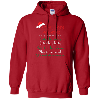 Christmas T-shirt Smartass Daughter Hated By Many Red