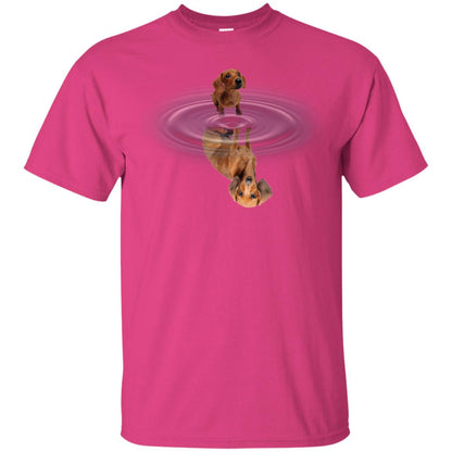 Little Dachshund And Big Shadow Shirt Heliconia