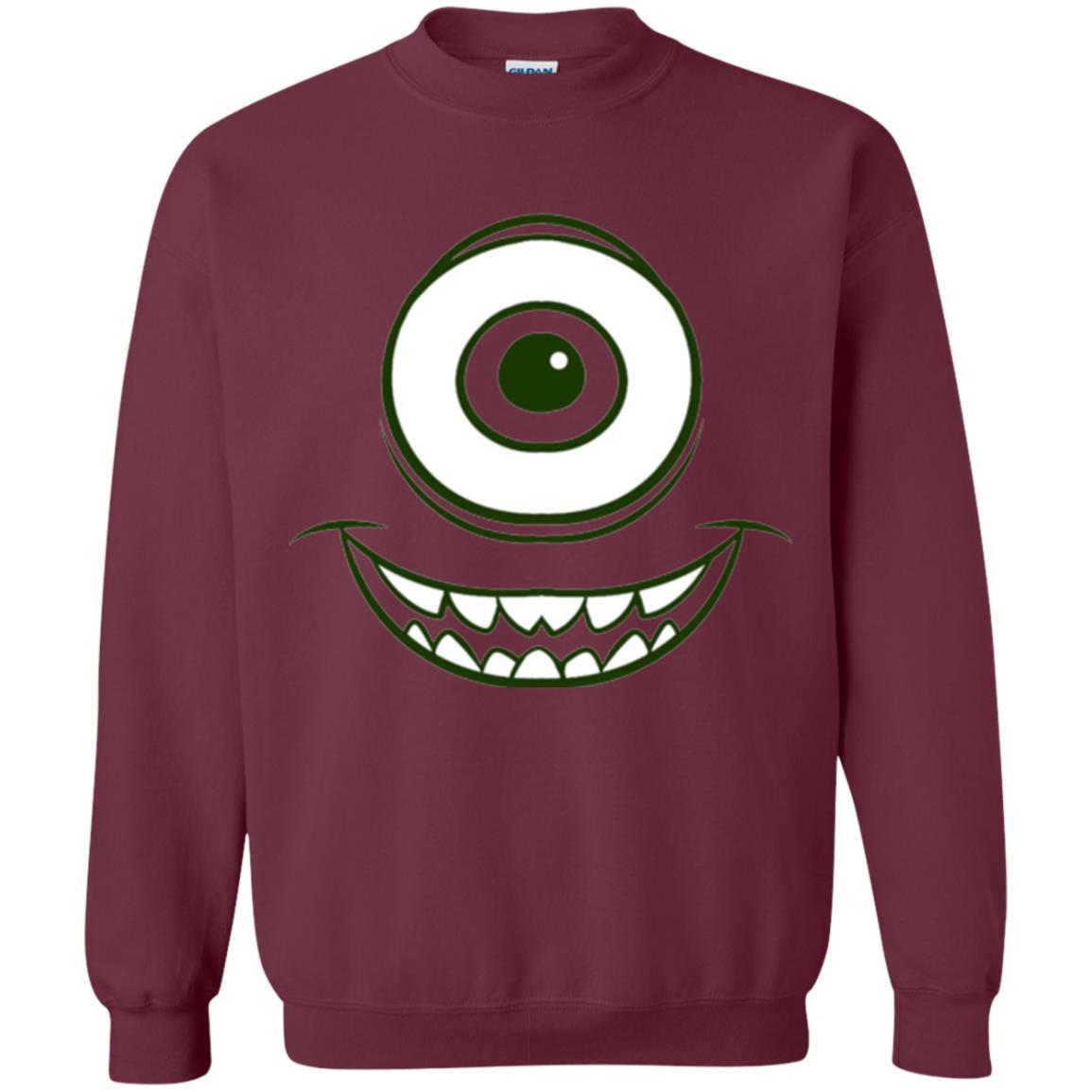 Cartoon T-shirt Mike Wazowski Eye Graphic Maroon